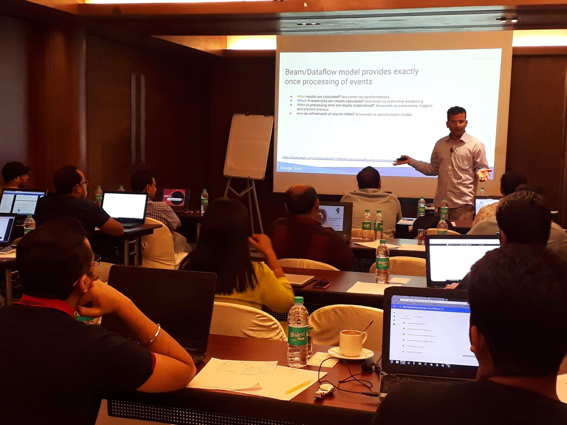 Corporate AI training session