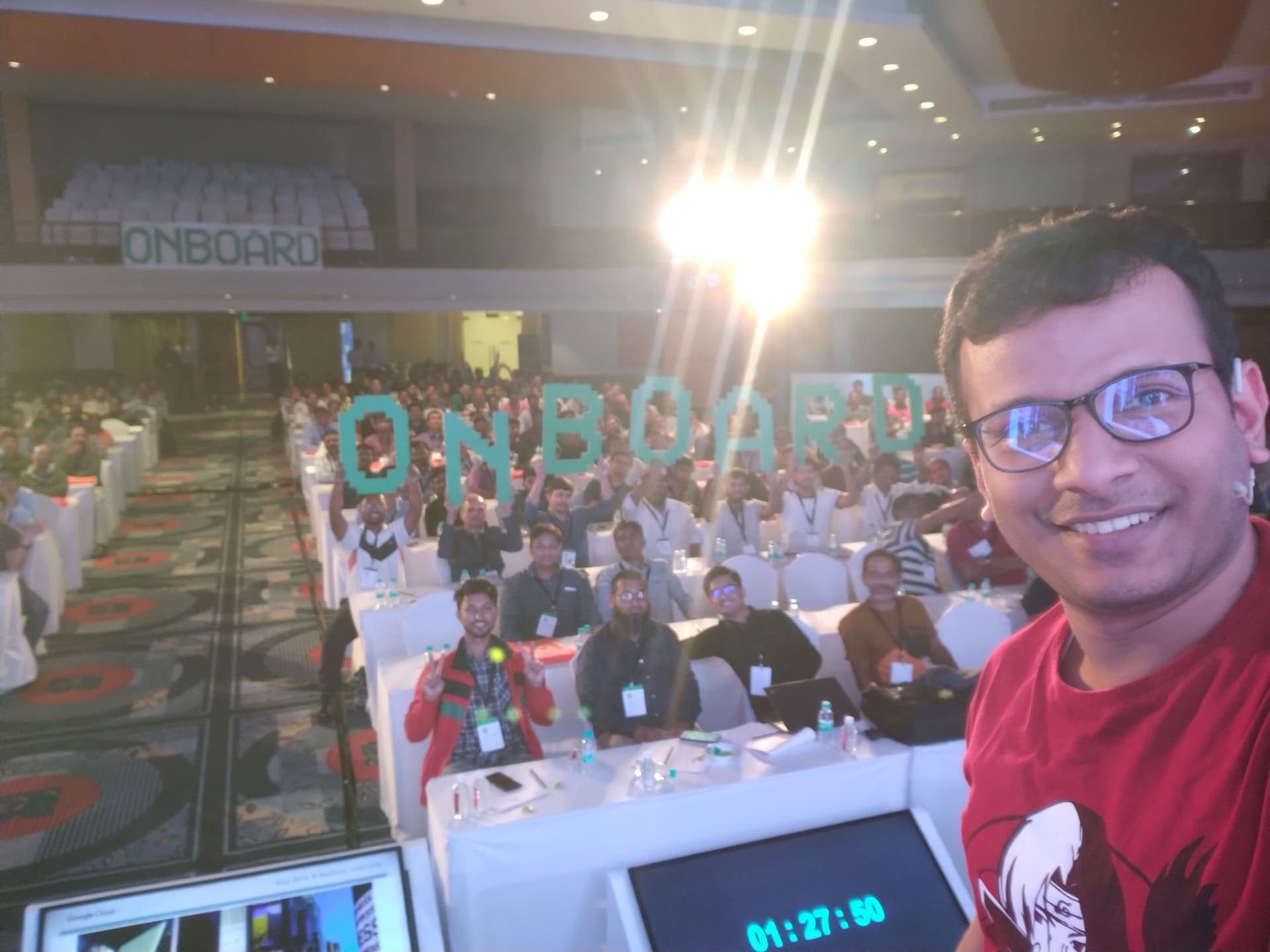 Mega event with hundreds of developers